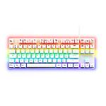 Clavier D'ordinateur Clavier Gamer - The G-Lab - KEYZ MERCURY TKL - Mécanique (Switch Rouge) - Rainbow - Blanc