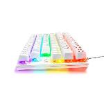 Clavier D'ordinateur Clavier Gamer - The G-Lab - KEYZ MERCURY TKL - Mécanique (Switch Rouge) - Rainbow - Blanc