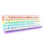 Clavier D'ordinateur Clavier Gamer - The G-Lab - KEYZ MERCURY TKL - Mécanique (Switch Rouge) - Rainbow - Blanc