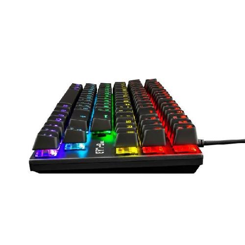 Clavier D'ordinateur Clavier Gamer - The G-Lab - KEYZ MERCURY TKL - Mécanique (Switch Rouge) - Rainbow - Filaire - Azerty - Noir