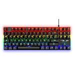 Clavier D'ordinateur Clavier Gamer - The G-Lab - KEYZ MERCURY TKL - Mécanique (Switch Rouge) - Rainbow - Filaire - Azerty - Noir