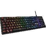 Clavier Gamer - The G-Lab - KEYZ PLATINIUM - Mécanique (Switch Rouge) - Ultra Low Profile - RGB - Filaire - Azerty - Noir