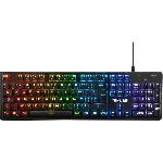 Clavier D'ordinateur Clavier Gamer - The G-Lab - KEYZ PLATINIUM - Mécanique (Switch Rouge) - Ultra Low Profile - RGB - Filaire - Azerty - Noir