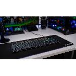 Clavier D'ordinateur Clavier Gamer - The G-Lab - KEYZ PLATINIUM - Mécanique (Switch Rouge) - Ultra Low Profile - RGB - Filaire - Azerty - Noir