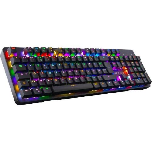 Clavier D'ordinateur Clavier Gamer - The G-Lab - KEYZ RUBIDIUM - Mécanique (Switch Rouge) - Repose Poignet - RGB - Filaire - Azerty - Noir