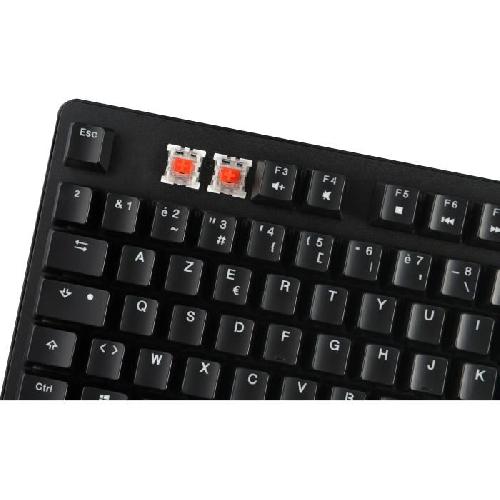 Clavier D'ordinateur Clavier Gamer - The G-Lab - KEYZ RUBIDIUM - Mécanique (Switch Rouge) - Repose Poignet - RGB - Filaire - Azerty - Noir