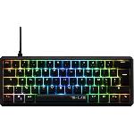 Clavier Gamer - The G-Lab - KEYZ THALLIUM TKL - Mécanique (Switch Rouge) - Hot Swappable - RGB - Filaire - Azerty - Noir