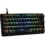 Clavier D'ordinateur Clavier Gamer - The G-Lab - KEYZ THALLIUM TKL - Mécanique (Switch Rouge) - Hot Swappable - RGB - Filaire - Azerty - Noir