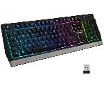 Clavier Gamer - The G-Lab - KEYZ TUNGSTEN - Sans Fil - Rainbow - Azerty - Noir