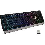 Clavier D'ordinateur Clavier Gamer - The G-Lab - KEYZ TUNGSTEN - Sans Fil - Rainbow - Azerty - Noir