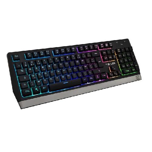 Clavier D'ordinateur Clavier Gamer - The G-Lab - KEYZ TUNGSTEN - Sans Fil - Rainbow - Azerty - Noir