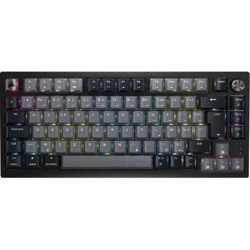 Clavier D'ordinateur Clavier gaming mécanique sans fil - CORSAIR - K65 PLUS WIRELESS - Noir et gris