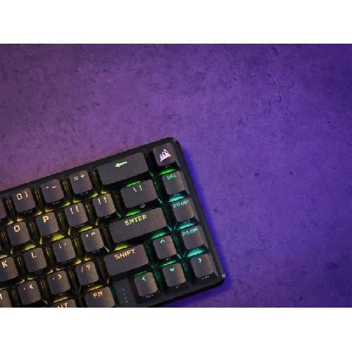 Clavier D'ordinateur Clavier gaming optique et mécanique - CORSAIR - K65 PRO MINI - Rétroéclaire LED RGB - Switchs CORSAIR OPX - Noir