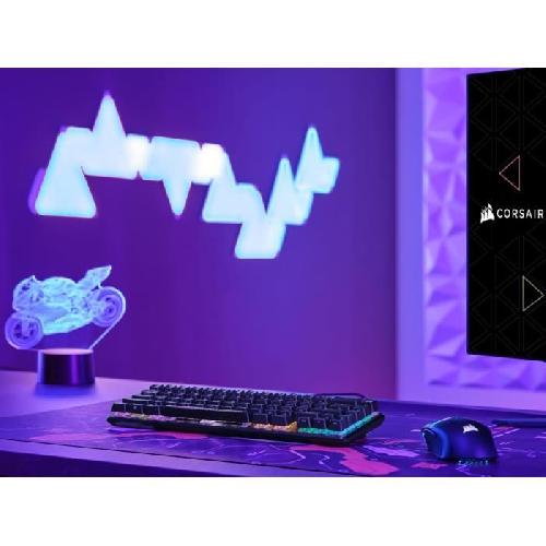 Clavier D'ordinateur Clavier gaming optique et mécanique - CORSAIR - K65 PRO MINI - Rétroéclaire LED RGB - Switchs CORSAIR OPX - Noir