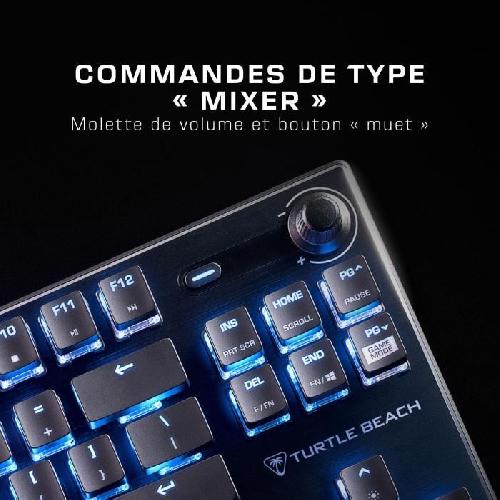 Clavier D'ordinateur Clavier gaming RGB mécanique compact - TURTLE BEACH - Vulcan TKL - Noir