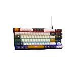 Clavier D'ordinateur Clavier Gaming - THE G-LAB - KEYZ-MERCURY-C/FR - Mécanique - TKL - 3coloris Blanc+Noir+OrangeFR