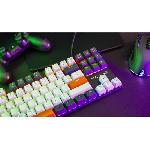 Clavier D'ordinateur Clavier Gaming - THE G-LAB - KEYZ-MERCURY-C/FR - Mécanique - TKL - 3coloris Blanc+Noir+OrangeFR