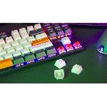 Clavier D'ordinateur Clavier Gaming - THE G-LAB - KEYZ-MERCURY-C/FR - Mécanique - TKL - 3coloris Blanc+Noir+OrangeFR