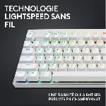 Clavier D'ordinateur Clavier Logitech G PRO X TKL LIGHTSPEED Sans fil - Blanc