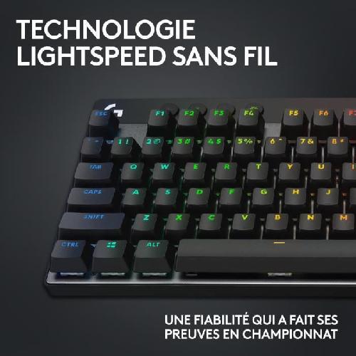 Clavier D'ordinateur Clavier Logitech G PRO X TKL LIGHTSPEED Sans fil. LIGHTSYNC RVB - Noir