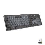 Clavier D'ordinateur Clavier Logitech MX MECHANICAL - Clavier mecanique sans fil retroeclaire - Connexion Bluetooth ou avec recepteur Logi Bolt