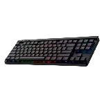 Clavier Logitech sans fil G515 LIGHTSPEED TKL profile sans pave numérique (rouge) - Noir