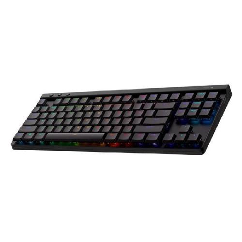 Clavier D'ordinateur Clavier Logitech sans fil G515 LIGHTSPEED TKL profile sans pave numérique (rouge) - Noir