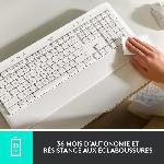 Clavier D'ordinateur Clavier Logitech Signature K650. Clavier sans fil Ergonomique Entier avec Repose-Poignets - Blanc