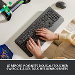 Clavier D'ordinateur Clavier Logitech Signature K650. Clavier sans fil Ergonomique Entier avec Repose-Poignets - Graphite