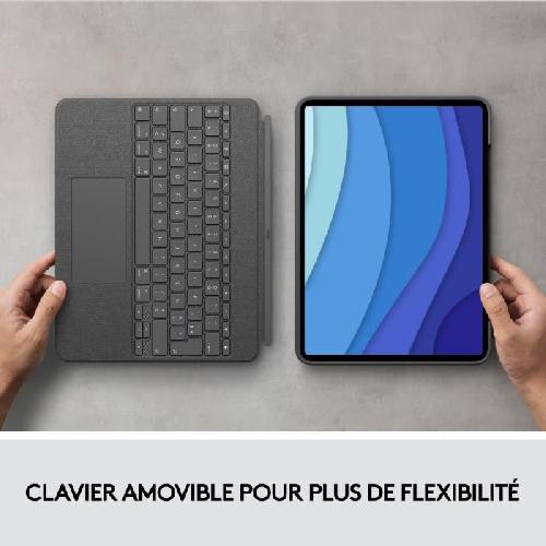 Clavier D'ordinateur Clavier pour tablette Logitech COMBO TOUCH pour iPad Pro 12.9 new /5eme génération . Ipad Air 5eme génération