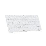 Clavier Sans Fil - BLUESTORK - MINI MAC R - Compact - Rechargeable - Blanc