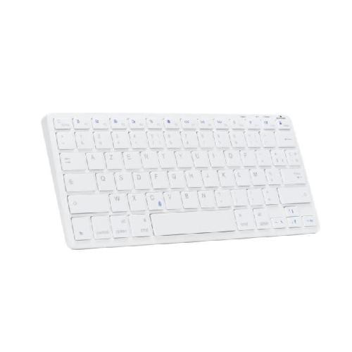 Clavier D'ordinateur Clavier Sans Fil - BLUESTORK - MINI MAC R - Compact - Rechargeable - Blanc