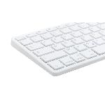 Clavier D'ordinateur Clavier Sans Fil - BLUESTORK - MINI MAC R - Compact - Rechargeable - Blanc