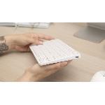 Clavier D'ordinateur Clavier Sans Fil - BLUESTORK - MINI MAC R - Compact - Rechargeable - Blanc