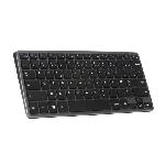 Clavier D'ordinateur Clavier Sans Fil - BLUESTORK - MINI R - Compact - Rechargeable - Gris/Noir