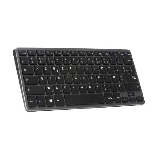 Clavier D'ordinateur Clavier Sans Fil - BLUESTORK - MINI R - Compact - Rechargeable - Gris/Noir