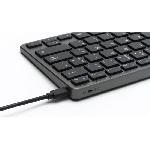 Clavier D'ordinateur Clavier Sans Fil - BLUESTORK - MINI R - Compact - Rechargeable - Gris/Noir