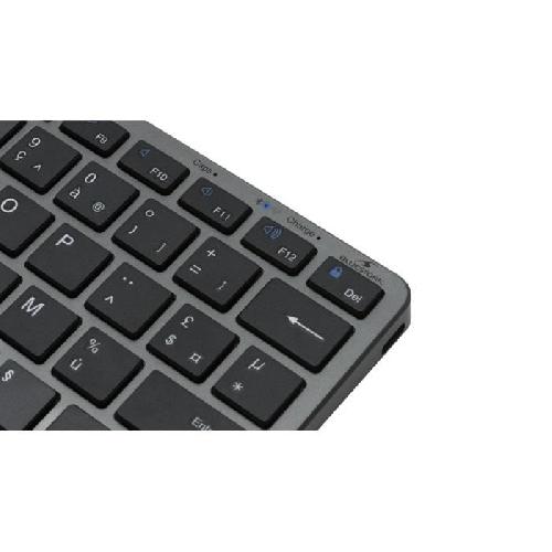 Clavier D'ordinateur Clavier Sans Fil - BLUESTORK - MINI R - Compact - Rechargeable - Gris/Noir