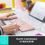 Clavier - Sans Fil - Logitech - K380 - AZERTY - Rose