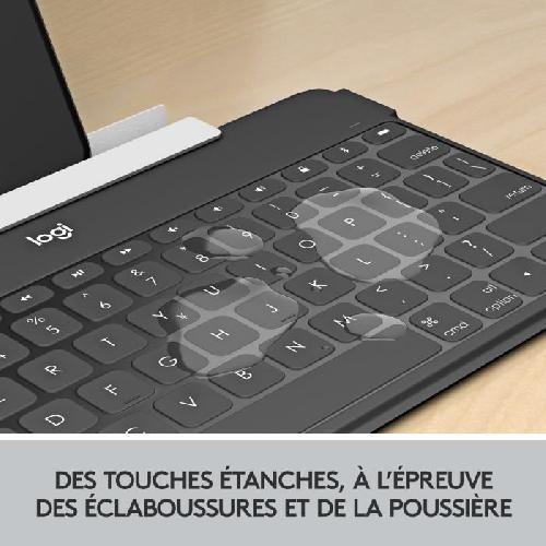 Clavier D'ordinateur Clavier - Sans fil - Logitech - Keys to Go - 180g - AZERTY - Rose