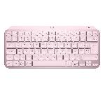 Clavier D'ordinateur Clavier - Sans Fil - Logitech - MX Keys Mini - rétroéclairé - AZERTY - Rose