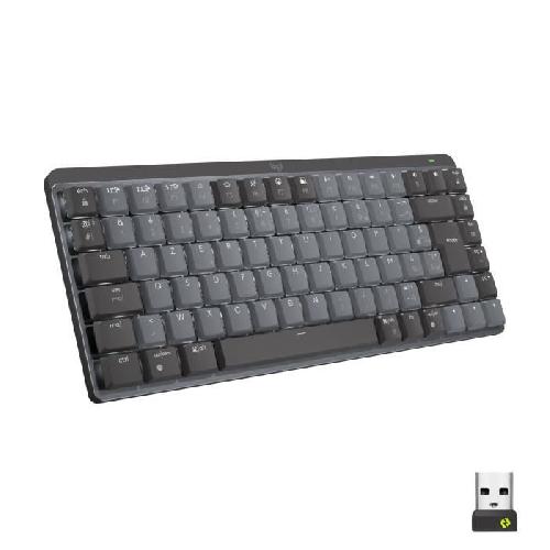 Clavier D'ordinateur Clavier - Sans Fil - Logitech - MX Mini - Mécanique - Rétroéclairé - AZERTY - Graphite