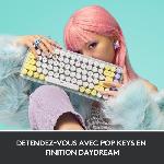 Clavier D'ordinateur Clavier - Sans fil - Logitech - Pop Keys - Mécanique - Touche Emoji - Menthe