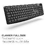 Clavier D'ordinateur Clavier sans fil - MOBILITY LAB - Deluxe - AZERTY - Noir