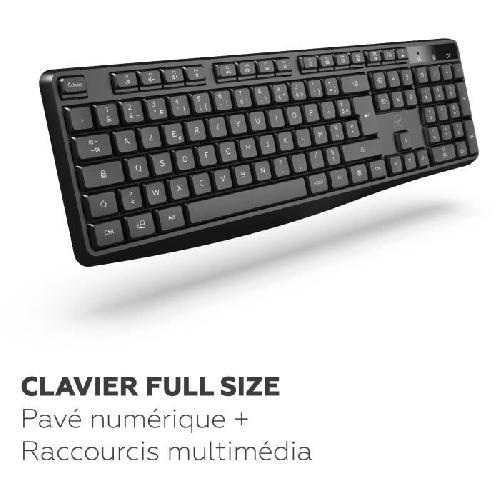 Clavier D'ordinateur Clavier sans fil - MOBILITY LAB - Deluxe - AZERTY - Noir