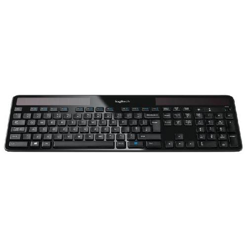 Clavier D'ordinateur Clavier solaire - Sans fil - Logitech - K750 - AZERTY - Noir