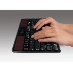 Clavier D'ordinateur Clavier solaire - Sans fil - Logitech - K750 - AZERTY - Noir