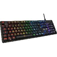 Clavier - Souris - Webcam Clavier gaming filaire THE G-LAB Low Profil Switch - Rouge