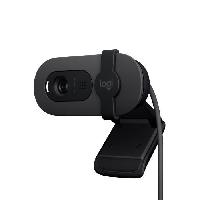 Clavier - Souris - Webcam Webcam - Full HD 1080p - LOGITECH - Brio 100 - Microphone intégré - Graphite - (960-001585)
