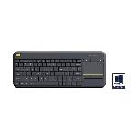 Clavier D'ordinateur Clavier TV - Sans fil - Logitech - K400 Plus - Pavé tactile - AZERTY - Noir